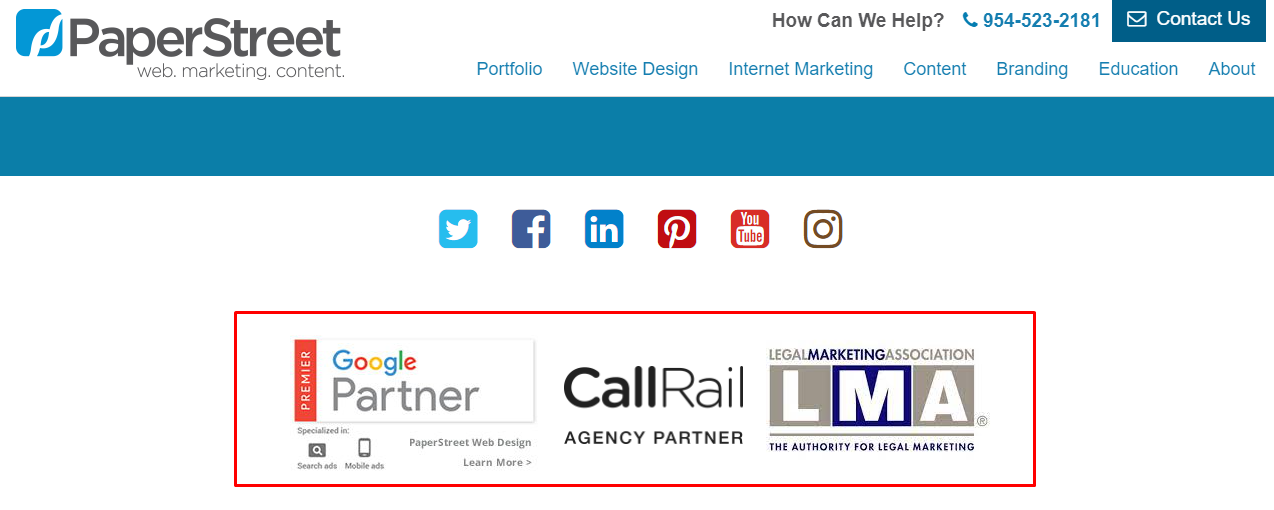 Google Partner Badge Google, CallRail, LMA partner badge